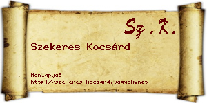 Szekeres Kocsárd névjegykártya